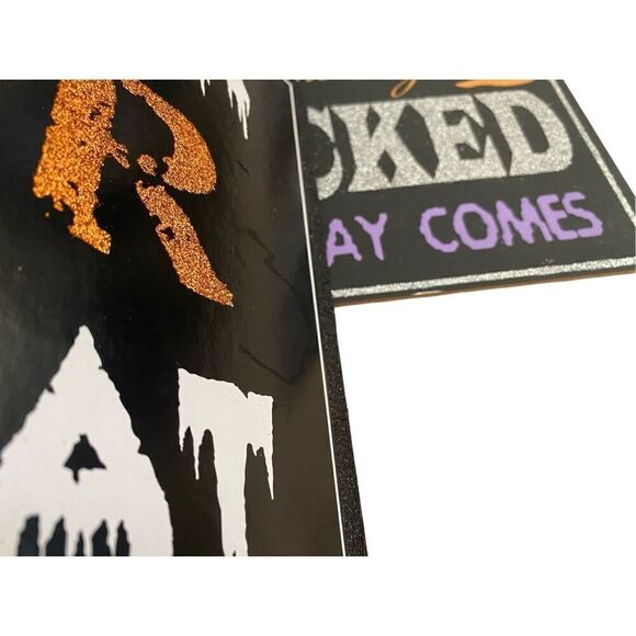 Lot Of 3 Halloween Hanging Home Signs Decor Decorations Goth Gothic Punk - Picture 6 of 12